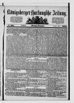 Königsberger Hartungsche Zeitung vom 03.10.1882
