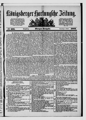 Königsberger Hartungsche Zeitung vom 05.10.1882