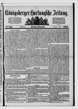 Königsberger Hartungsche Zeitung vom 07.10.1882