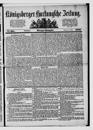 Königsberger Hartungsche Zeitung vom 10.10.1882