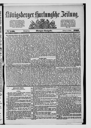 Königsberger Hartungsche Zeitung vom 13.10.1882