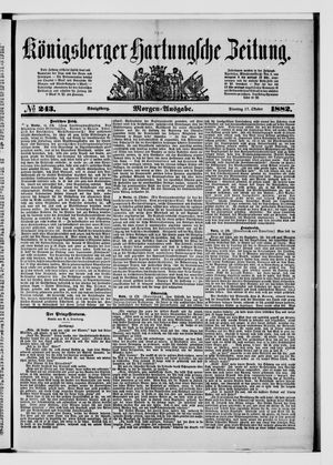 Königsberger Hartungsche Zeitung vom 17.10.1882