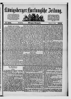 Königsberger Hartungsche Zeitung vom 18.10.1882
