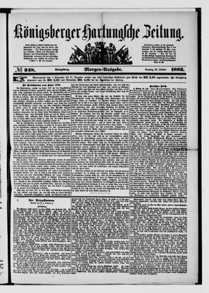 Königsberger Hartungsche Zeitung vom 22.10.1882