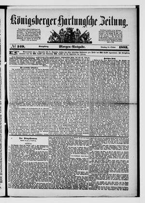 Königsberger Hartungsche Zeitung vom 24.10.1882