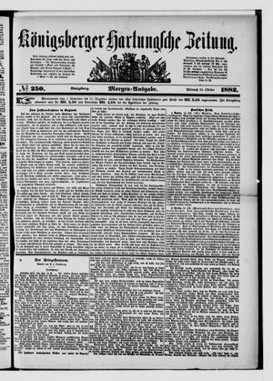 Königsberger Hartungsche Zeitung vom 25.10.1882