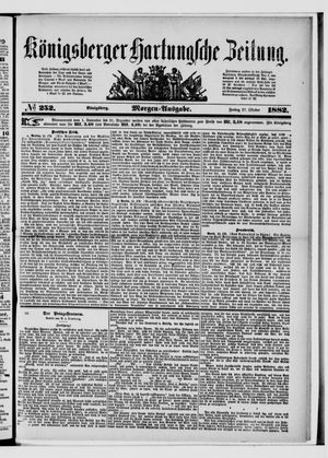 Königsberger Hartungsche Zeitung vom 27.10.1882