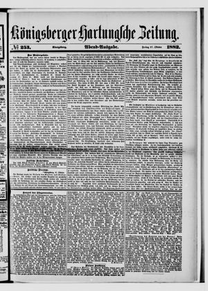 Königsberger Hartungsche Zeitung vom 27.10.1882