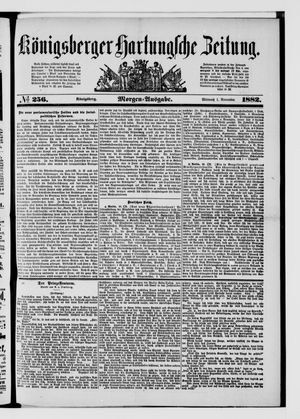 Königsberger Hartungsche Zeitung vom 01.11.1882