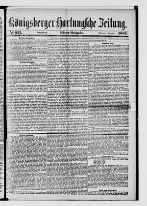 Königsberger Hartungsche Zeitung vom 01.11.1882