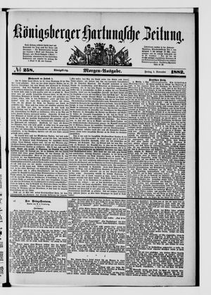 Königsberger Hartungsche Zeitung vom 03.11.1882