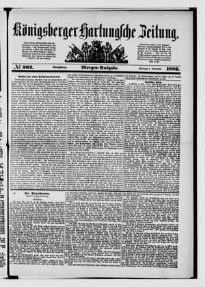 Königsberger Hartungsche Zeitung vom 08.11.1882