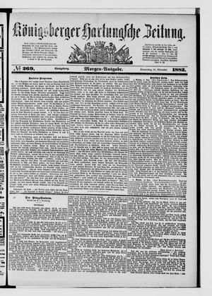 Königsberger Hartungsche Zeitung vom 16.11.1882