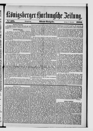 Königsberger Hartungsche Zeitung vom 17.11.1882