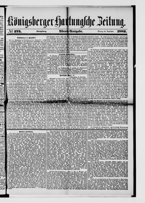 Königsberger Hartungsche Zeitung vom 20.11.1882