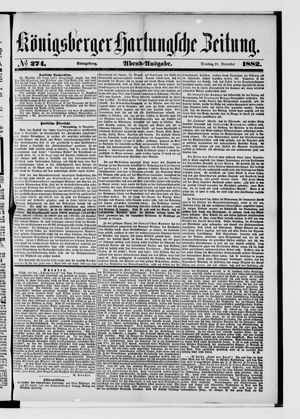 Königsberger Hartungsche Zeitung vom 21.11.1882