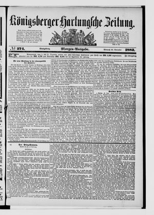 Königsberger Hartungsche Zeitung vom 22.11.1882