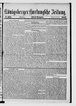 Königsberger Hartungsche Zeitung vom 22.11.1882