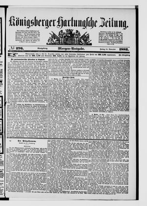 Königsberger Hartungsche Zeitung vom 24.11.1882