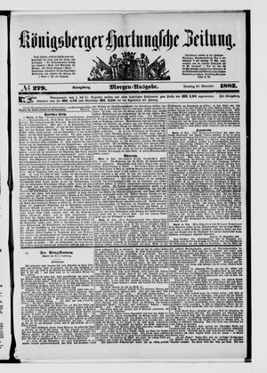 Königsberger Hartungsche Zeitung vom 28.11.1882