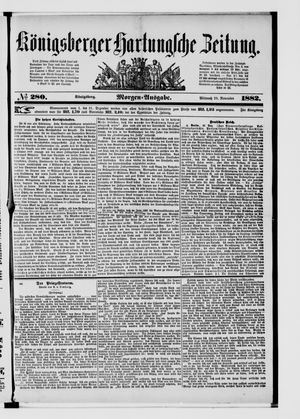 Königsberger Hartungsche Zeitung vom 29.11.1882
