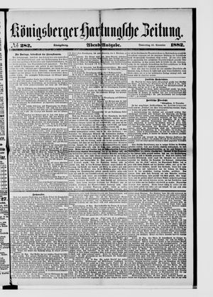 Königsberger Hartungsche Zeitung vom 30.11.1882