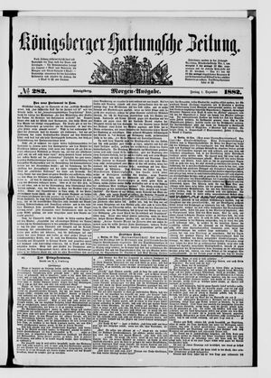 Königsberger Hartungsche Zeitung vom 01.12.1882