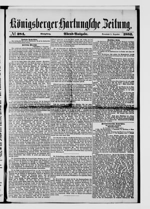 Königsberger Hartungsche Zeitung vom 02.12.1882