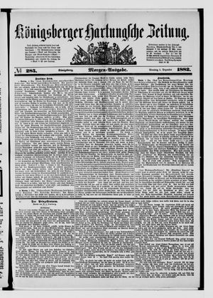 Königsberger Hartungsche Zeitung vom 05.12.1882