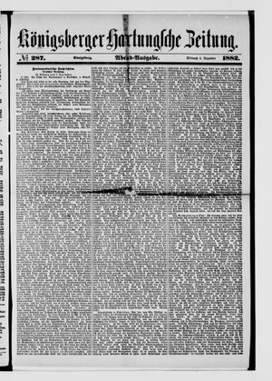 Königsberger Hartungsche Zeitung vom 06.12.1882