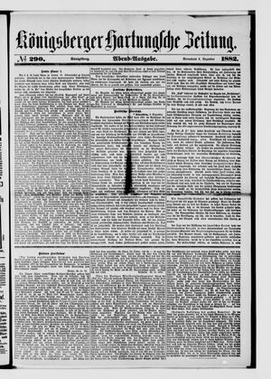 Königsberger Hartungsche Zeitung vom 09.12.1882