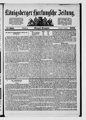 Königsberger Hartungsche Zeitung vom 10.12.1882