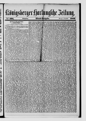 Königsberger Hartungsche Zeitung vom 11.12.1882