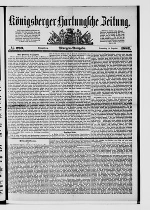 Königsberger Hartungsche Zeitung on Dec 14, 1882