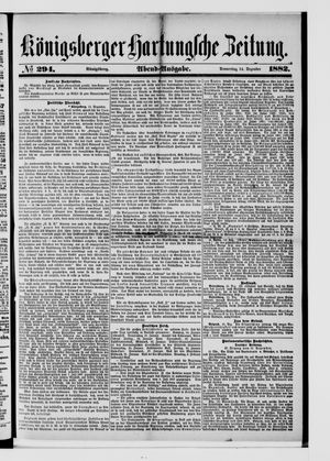 Königsberger Hartungsche Zeitung vom 14.12.1882