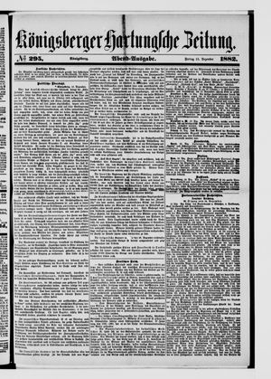Königsberger Hartungsche Zeitung vom 15.12.1882