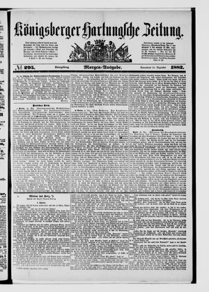 Königsberger Hartungsche Zeitung on Dec 16, 1882