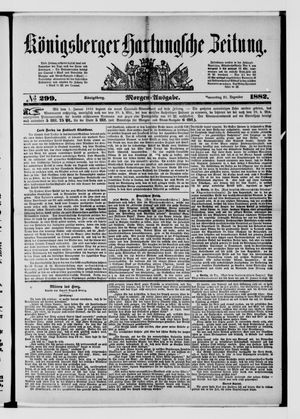 Königsberger Hartungsche Zeitung vom 21.12.1882