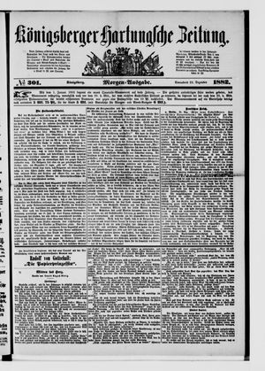 Königsberger Hartungsche Zeitung vom 23.12.1882
