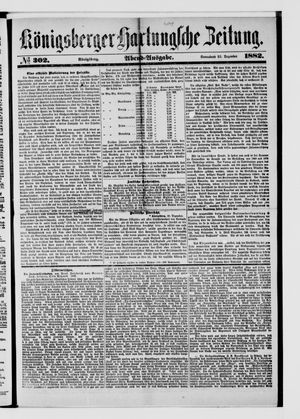 Königsberger Hartungsche Zeitung vom 23.12.1882