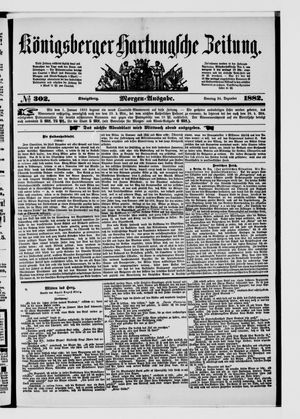 Königsberger Hartungsche Zeitung vom 24.12.1882