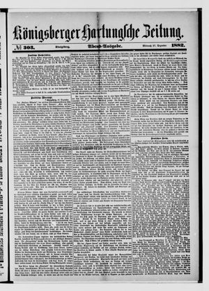 Königsberger Hartungsche Zeitung vom 27.12.1882
