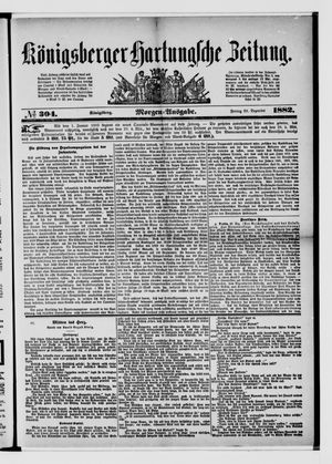 Königsberger Hartungsche Zeitung vom 29.12.1882