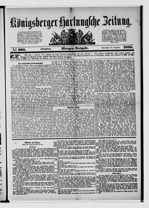 Königsberger Hartungsche Zeitung on Dec 30, 1882