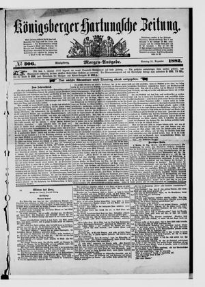 Königsberger Hartungsche Zeitung vom 31.12.1882