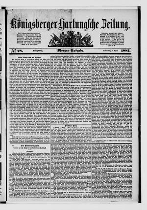Königsberger Hartungsche Zeitung vom 05.04.1883
