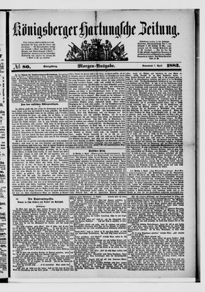 Königsberger Hartungsche Zeitung vom 07.04.1883