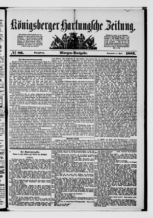 Königsberger Hartungsche Zeitung vom 14.04.1883