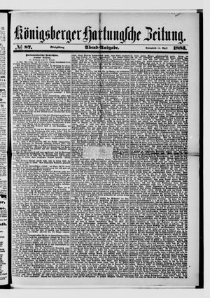 Königsberger Hartungsche Zeitung vom 14.04.1883
