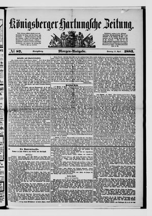 Königsberger Hartungsche Zeitung vom 15.04.1883